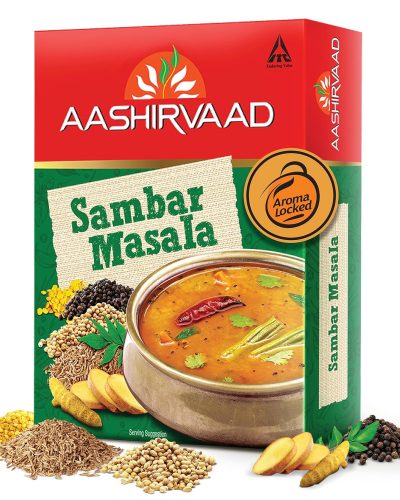Aashirvaad Sambar Masala, 100g, Blended Spice for Authentic Taste and Colour